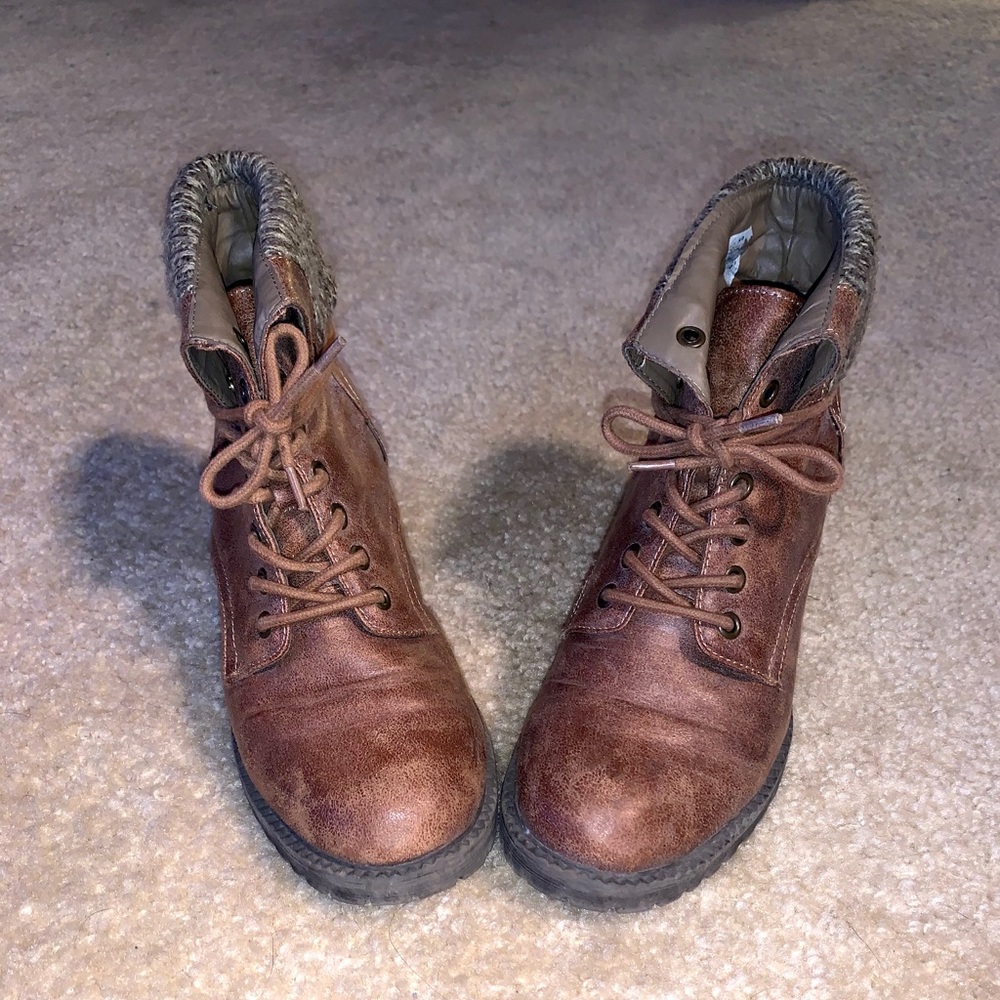 Brown Heeled Boots